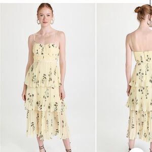Yellow Floral Self-Portrait Dress